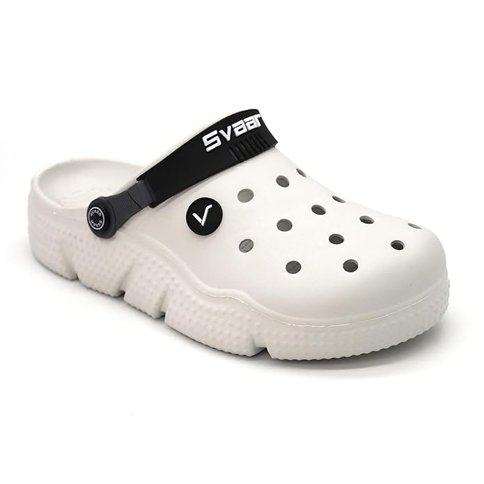 SVAAR Men's Designer Clogs || Sandals with Adjustable Back Strap for Men